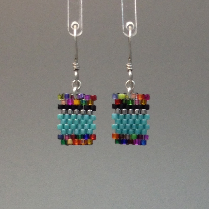 Short Earring Aqua